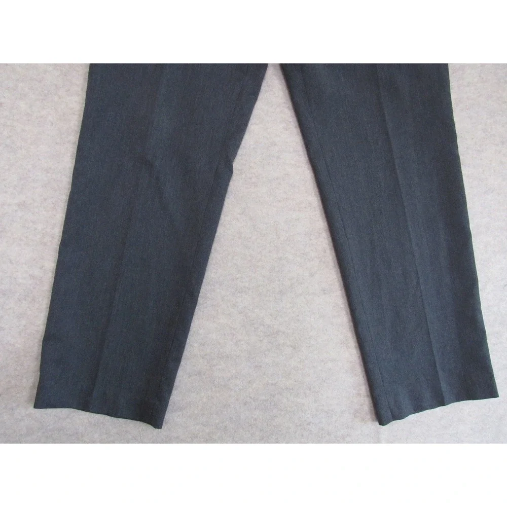 Lauren Ralph Lauren Mens Dress Pants Charcoal Gray Flat Front 36W x 30L Heather